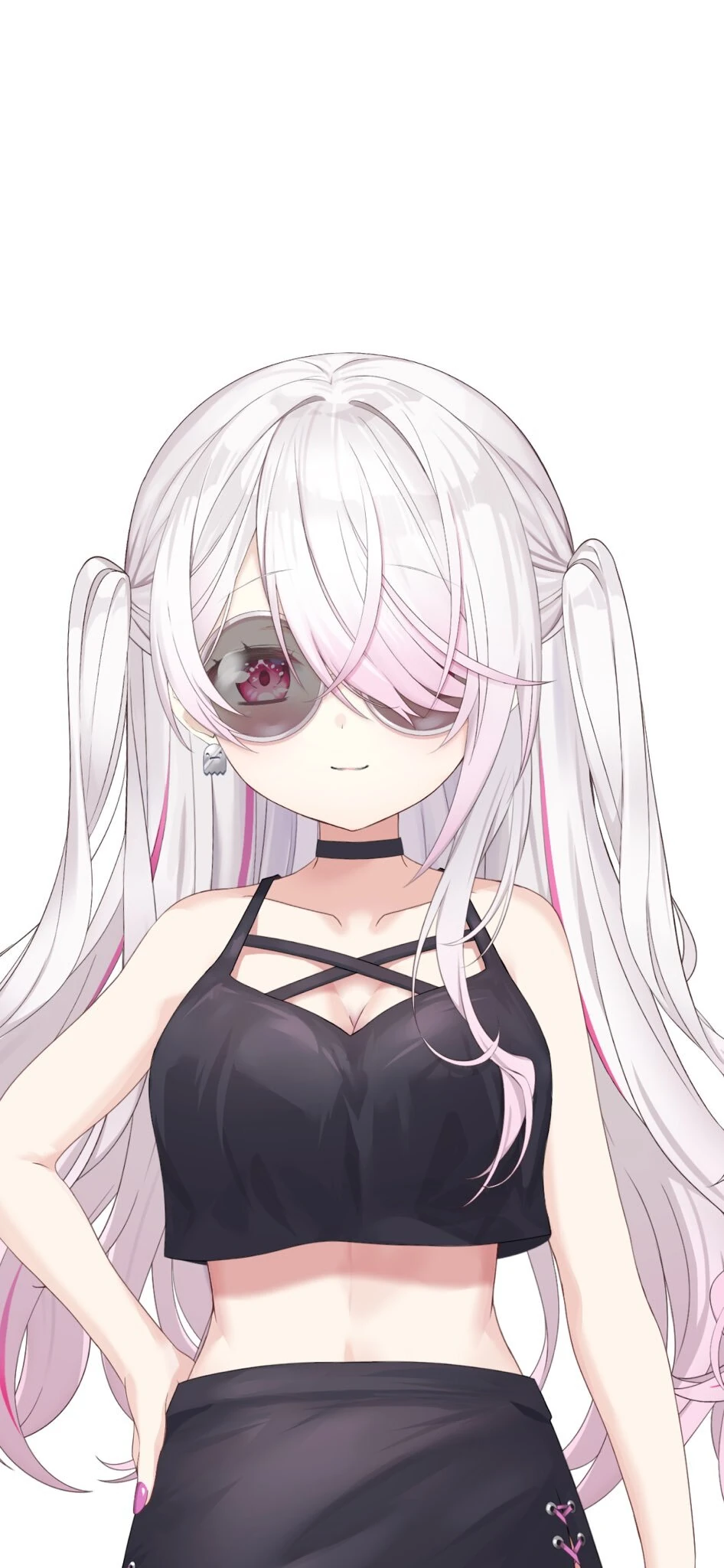 Summer Night-Out Outfit With Twintails Hairstyle