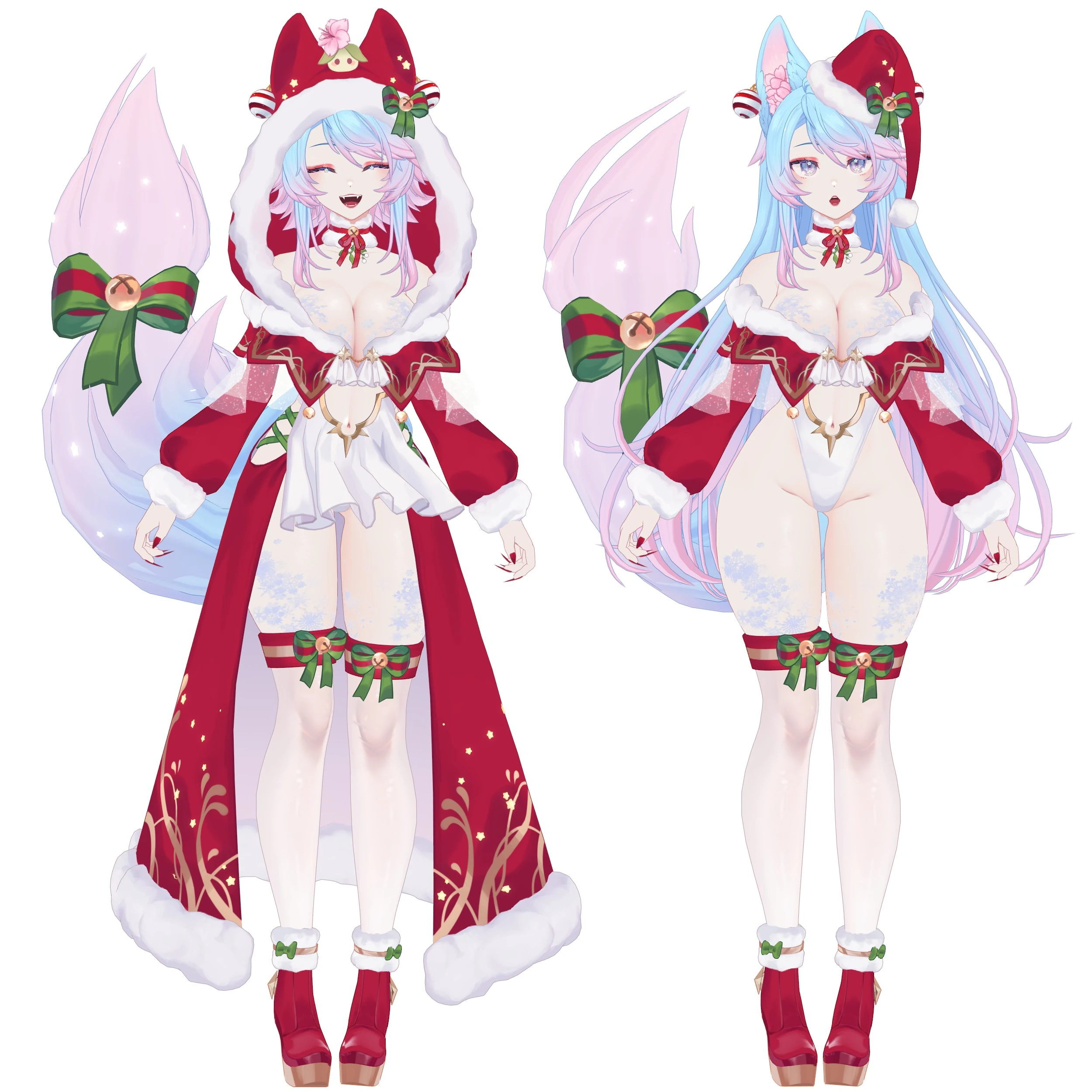 Silvervale Christmas 2022 3D Outfit Reference by jjinomu