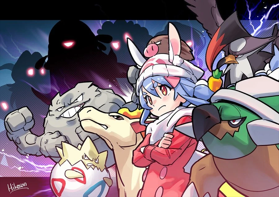 Pokemon Brilliant Diamond Illustration<br>by Hikosan