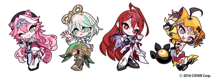 holoJustice Chibi Art by DonuttyPD
