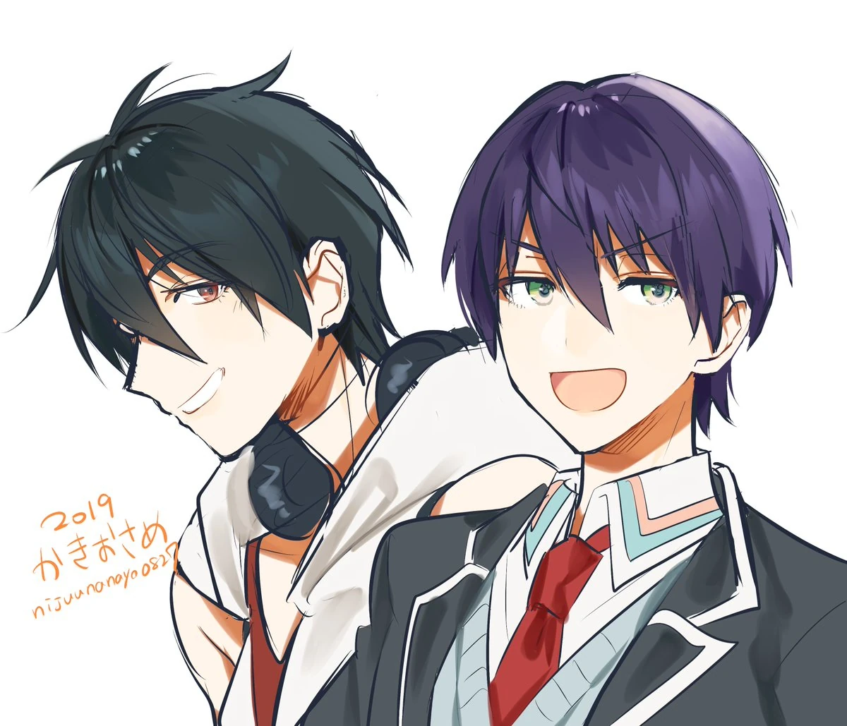 Kenmochi Toya and Yumeoi Kakeru<br>by Ninahachi
