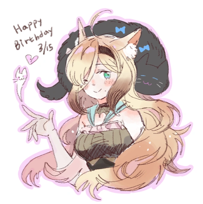 Birthday illustration<br>(by Wolfyinthecity)