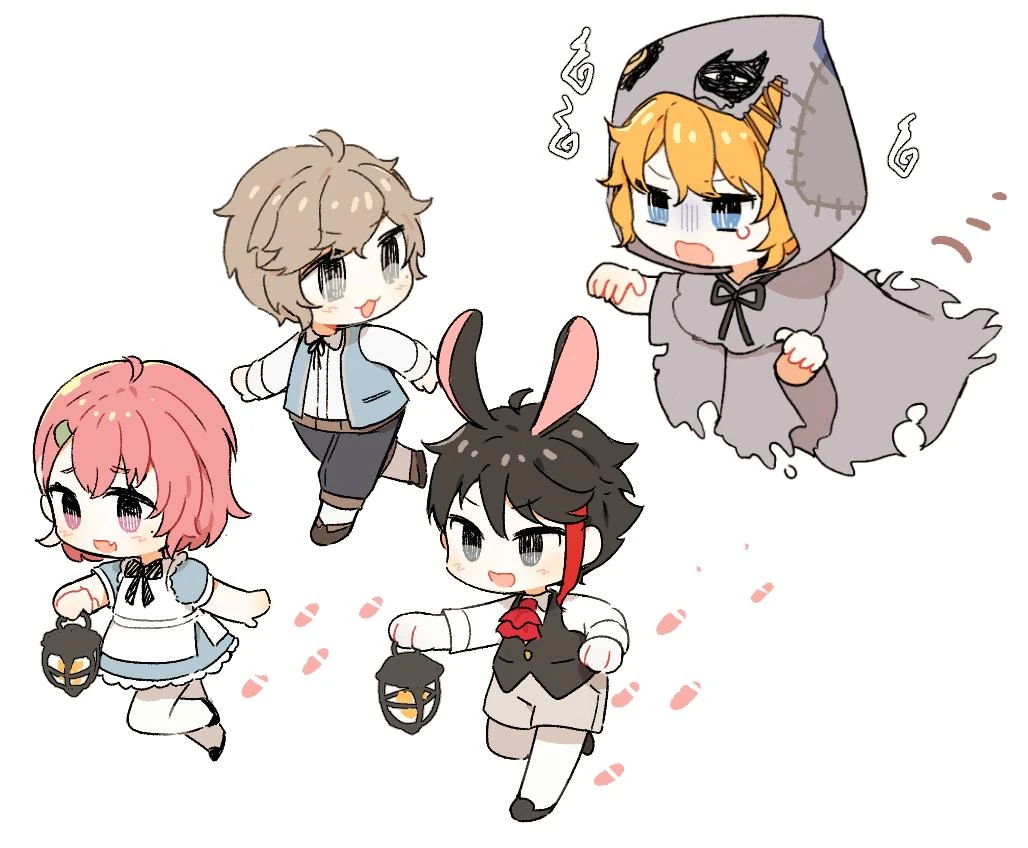 NIJISANJI Obakeidoro! Stream Illustration<br>by MONO MON