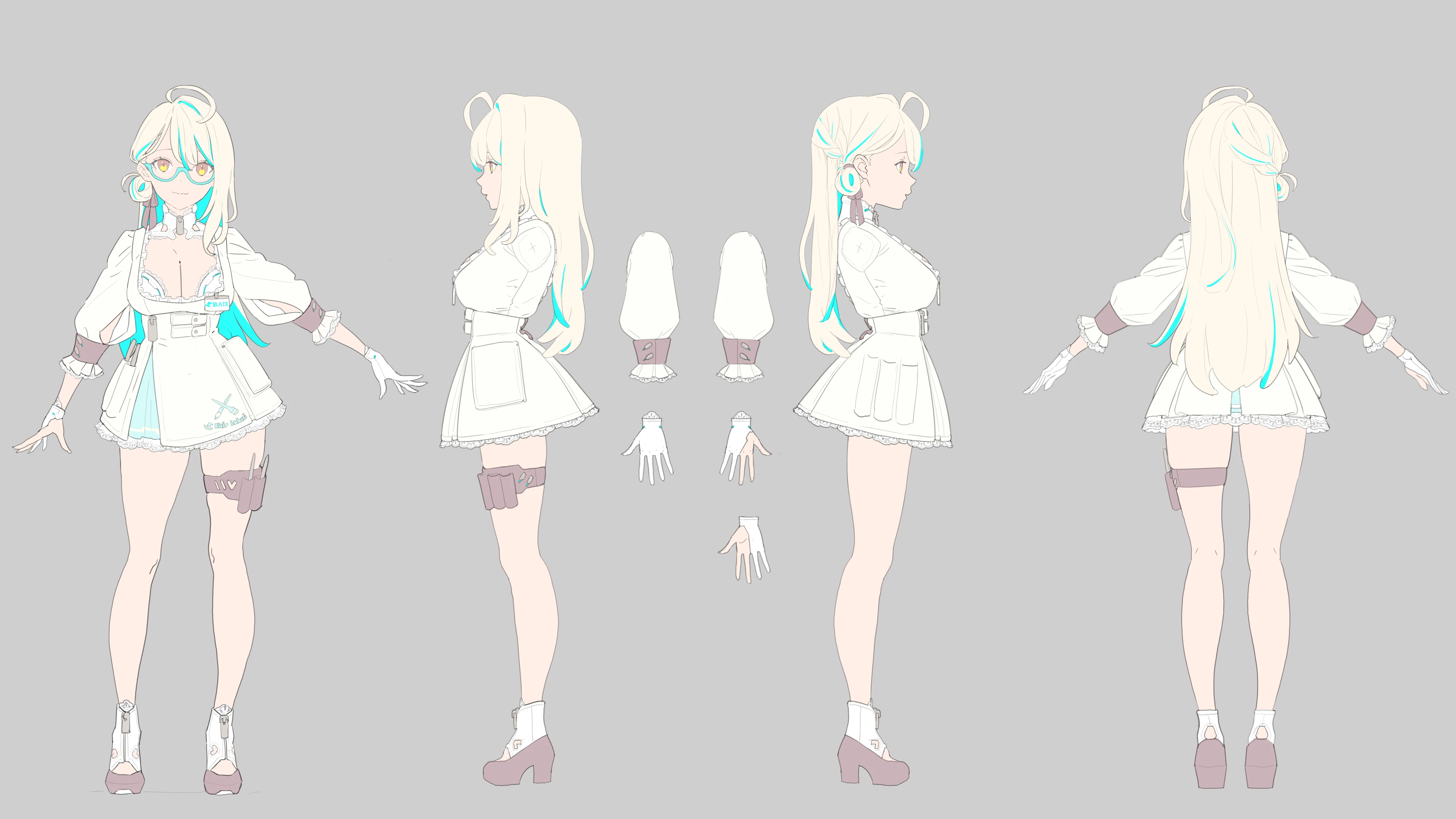 Second Outfit Reference Sheet (no beret)<br>by kuro