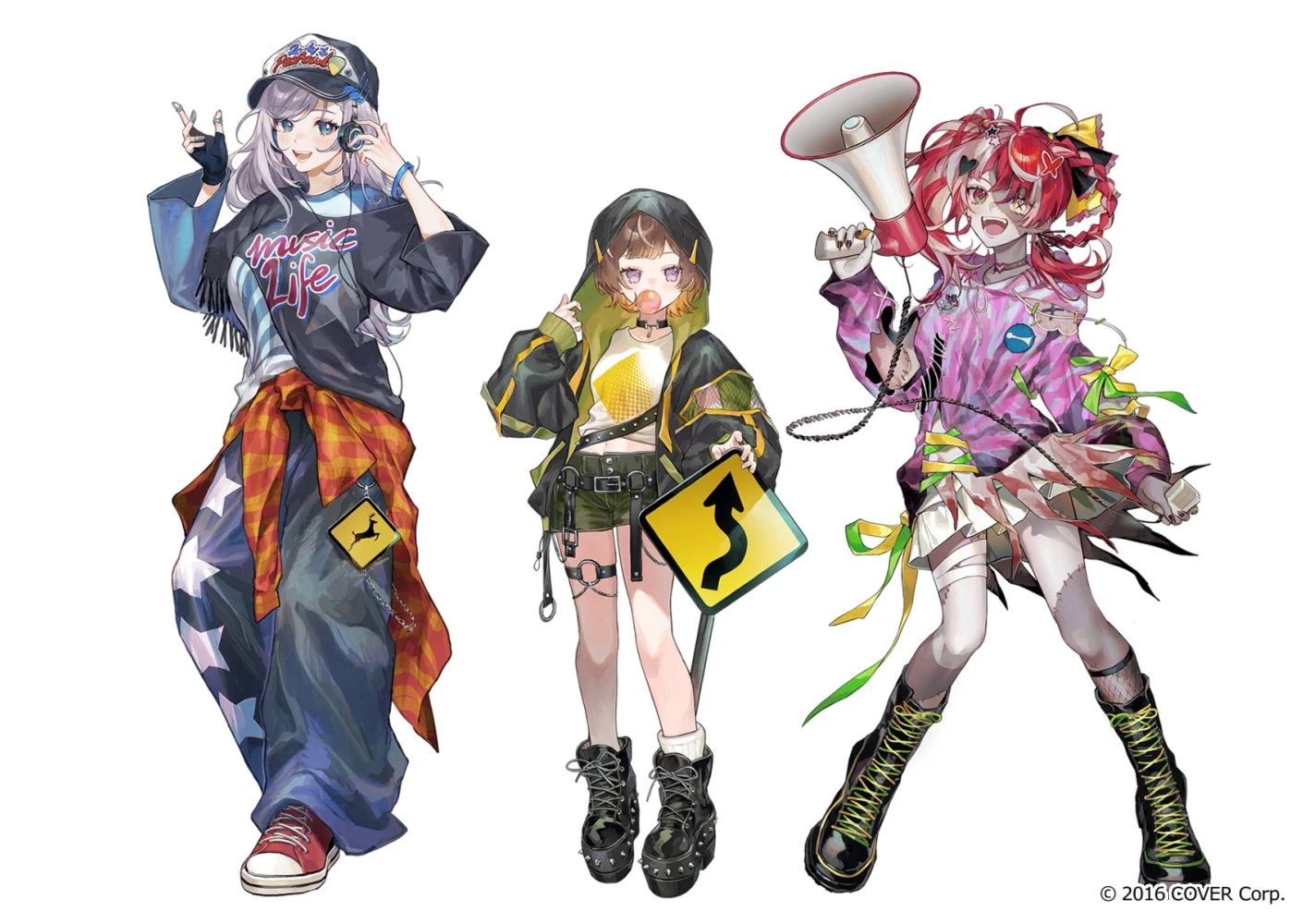 hololive Indonesia 4th Anniversary re4ge Key Visual<br>by mint-tan