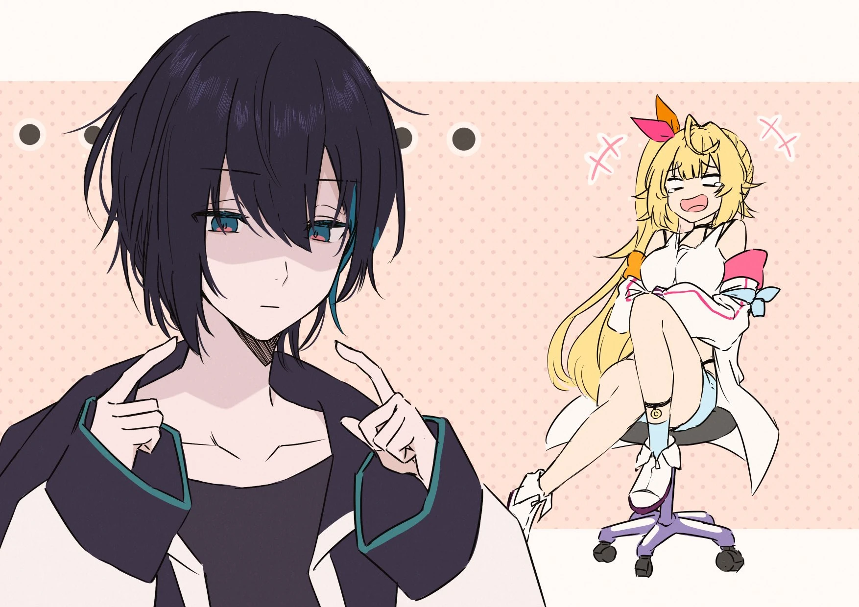 Hoshikawa Sara and Mayuzumi Kai by Talunilu