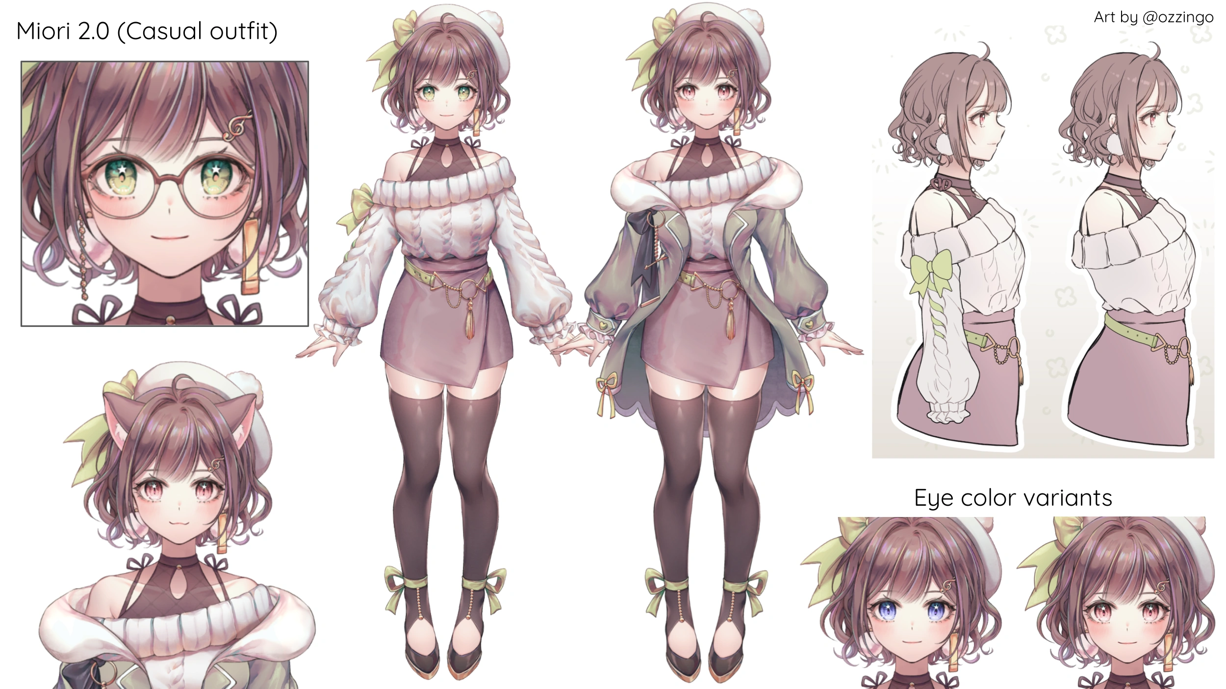 Casual outfit, references sheet (Mio 2.0)