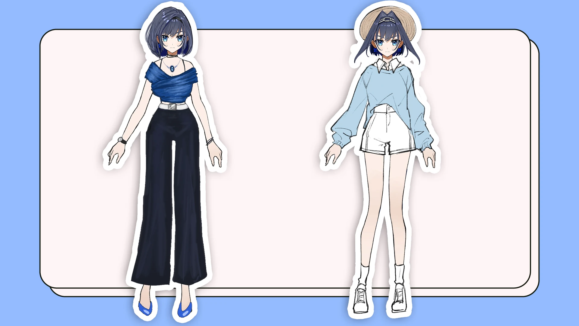 Summer Outfits<br>by Takanashi Kiara and Ninomae Ina'nis