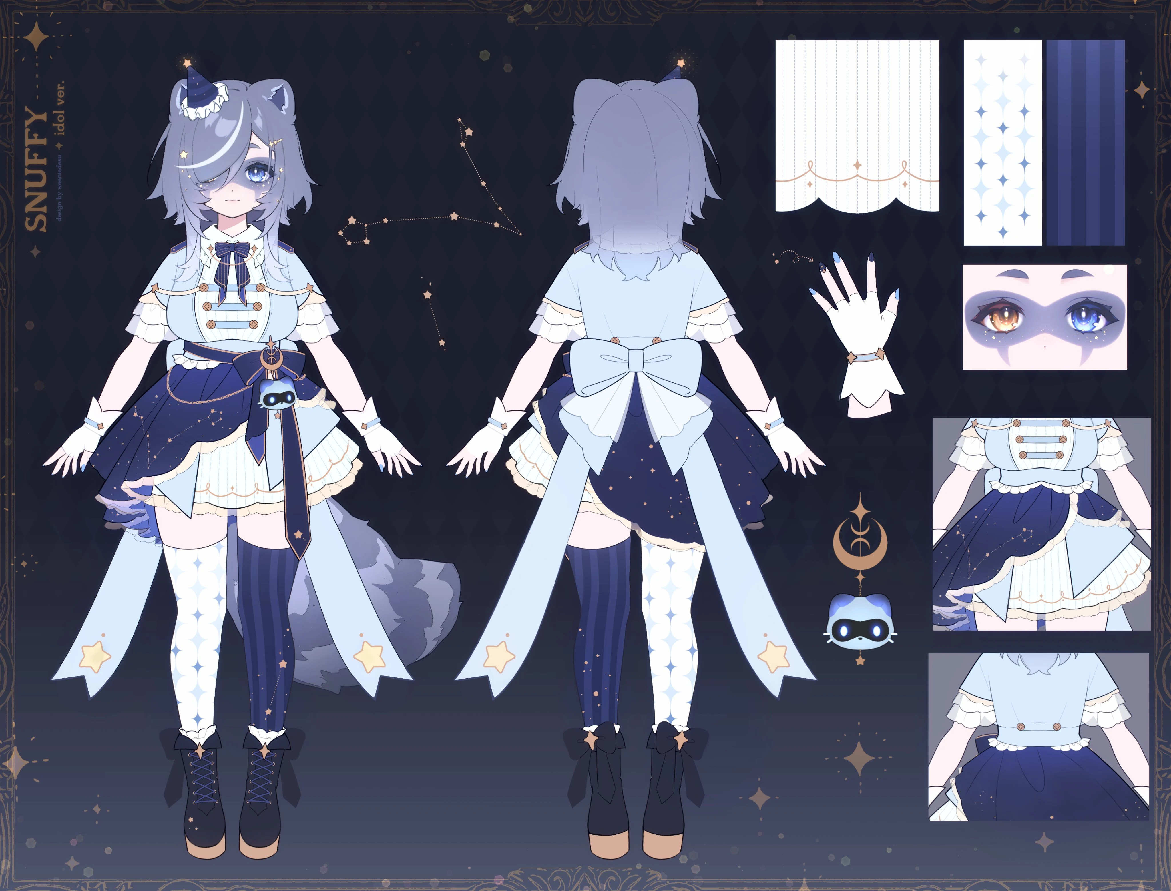 3D Idol Outfit Reference Sheet by [https://x.com/weeniedesu/status/1940952190732193934 madi]