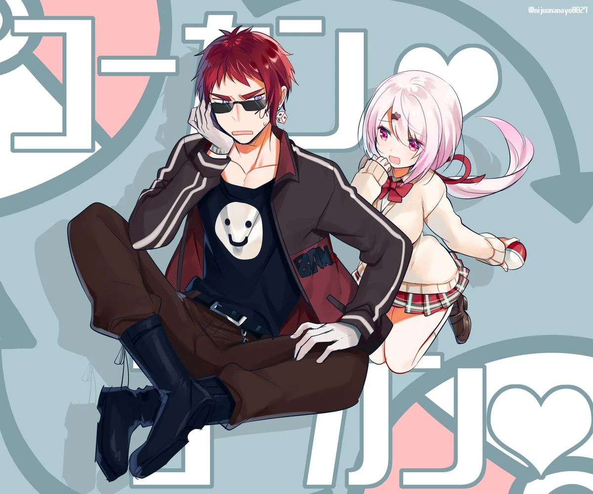 Tenkai Tsukasa and Shiina Yuika<br>by [https://twitter.com/nijuunanayo0827/status/1069963018652524544 Ninahachi]