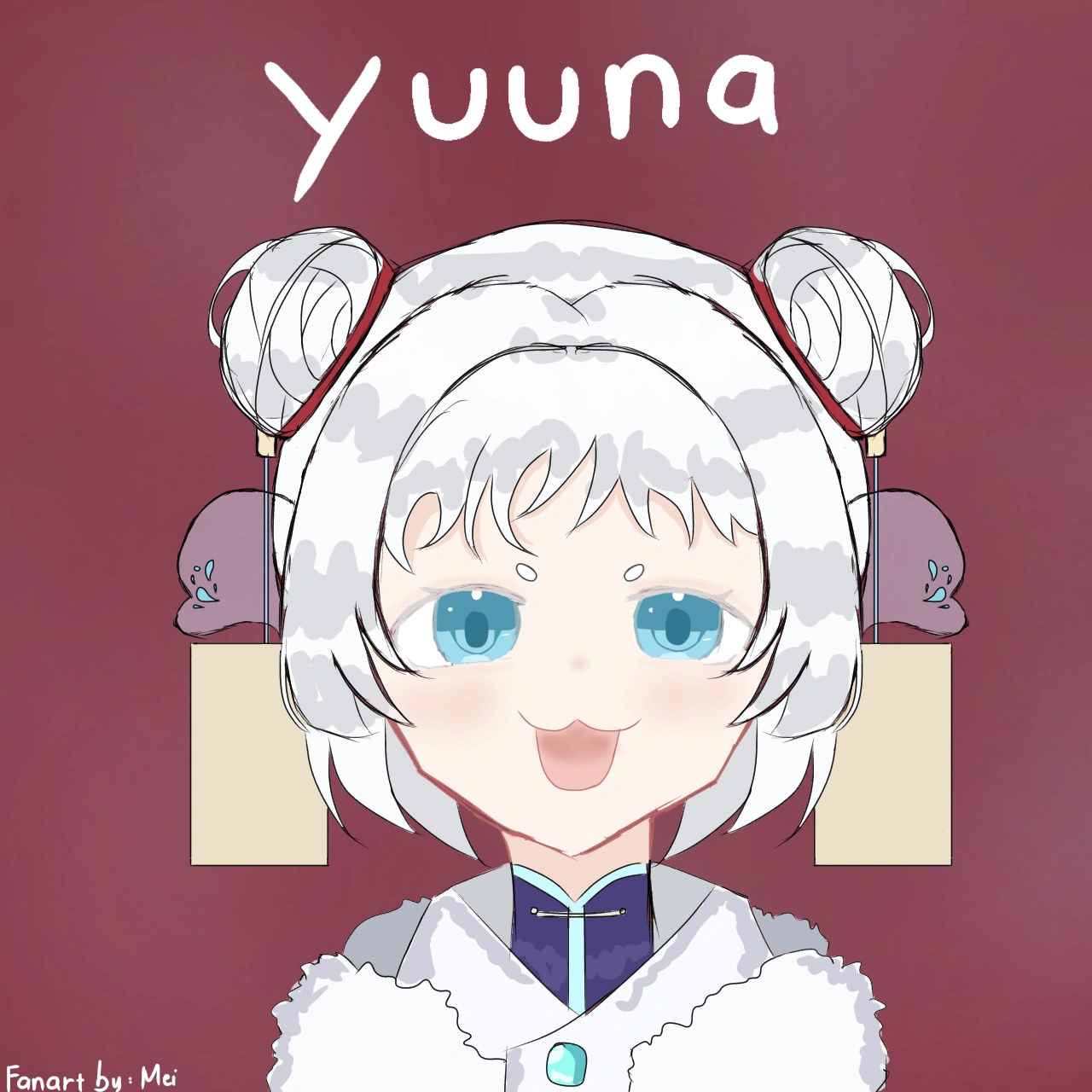 Yuuna Fan Art by Meimei#8766 (Discord)