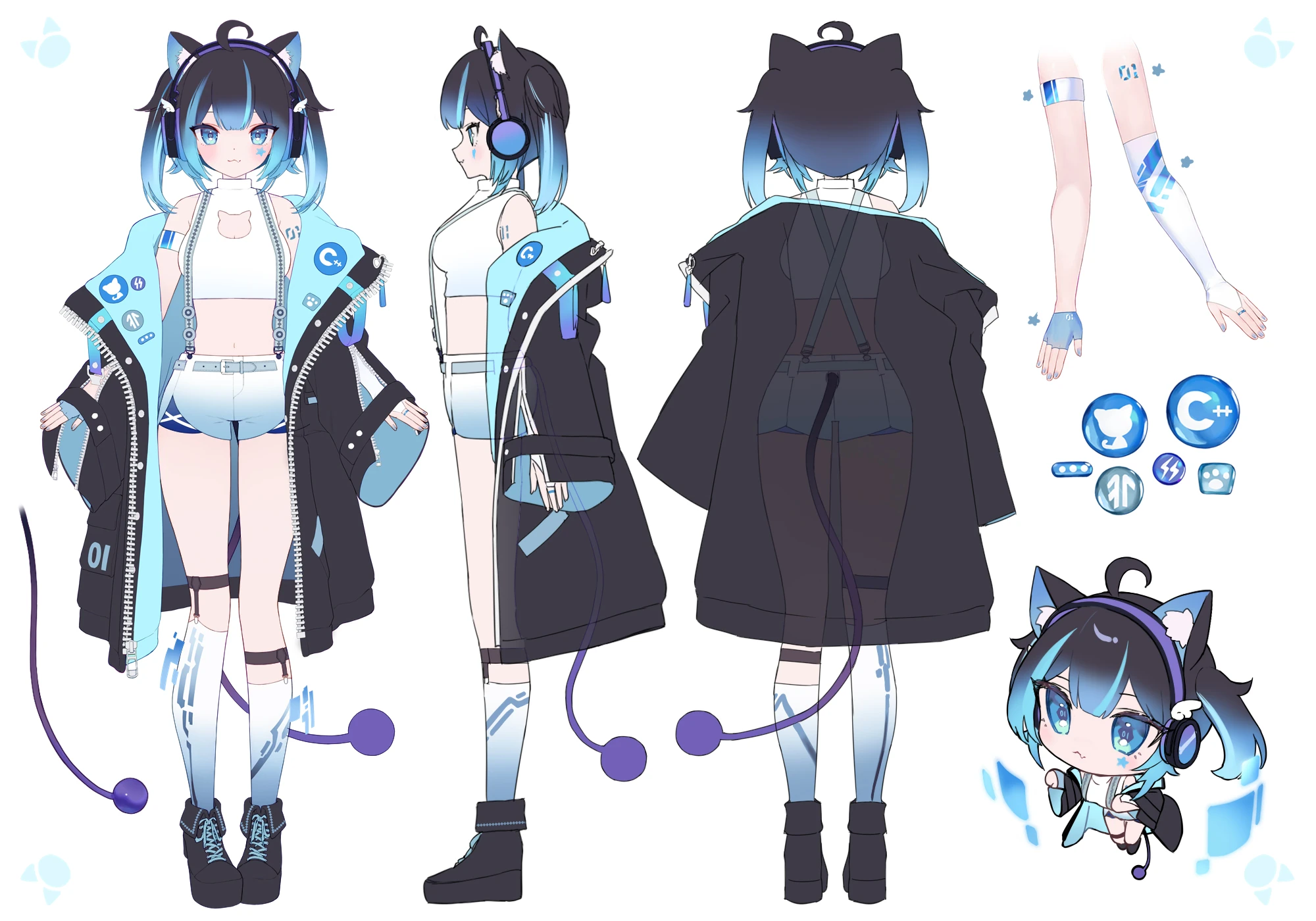 Cyan reference sheet for new model