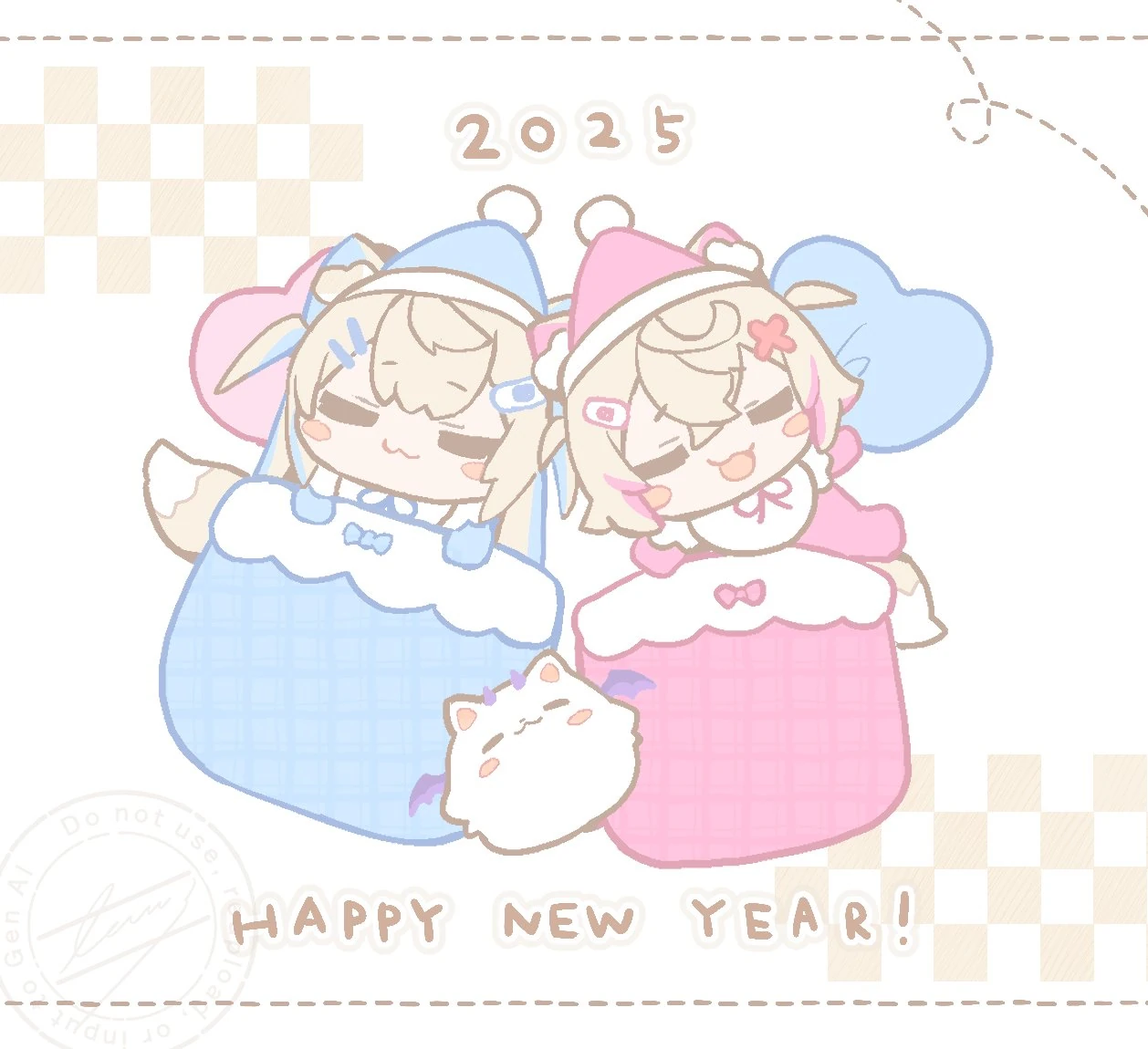 Happy new year 2025<br>by ICOMOCHI