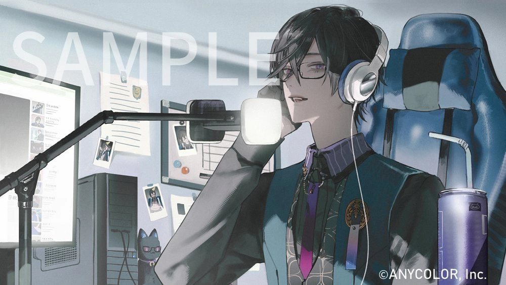 2024 Birthday ASMR Stream Thumbnail Illustration<br>by Sato