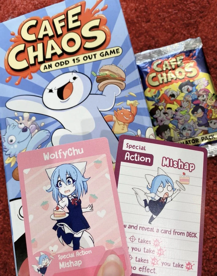 Wolfychu cards in Cafe Chaos