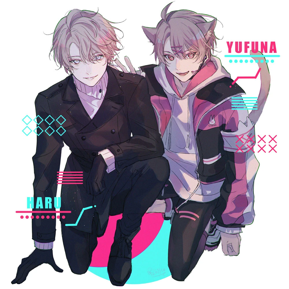 YufuNa and Kaida Haru by Aikawa Ichiko