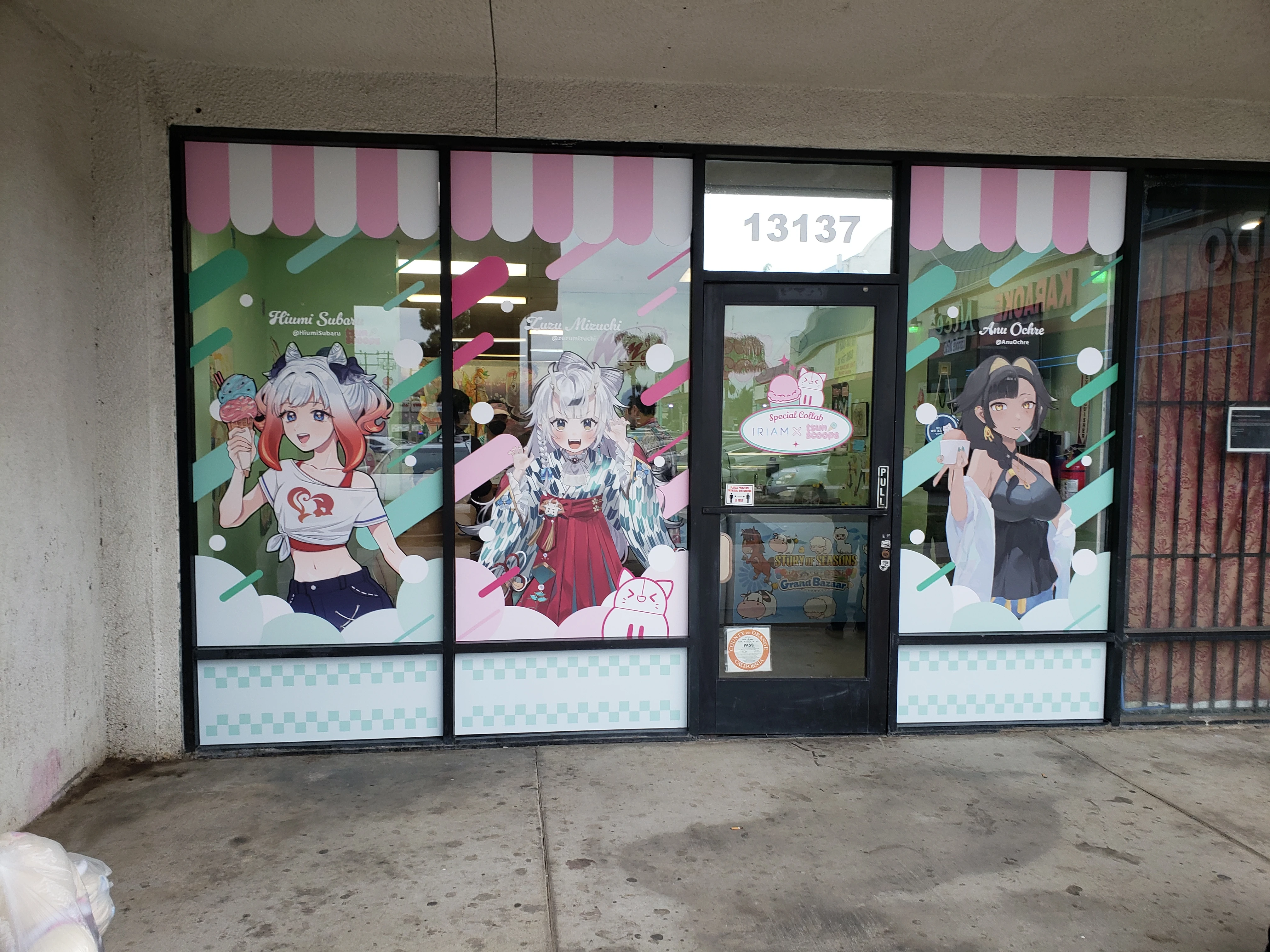 The Tsun Scoops storefront during the Iriam collaboration
