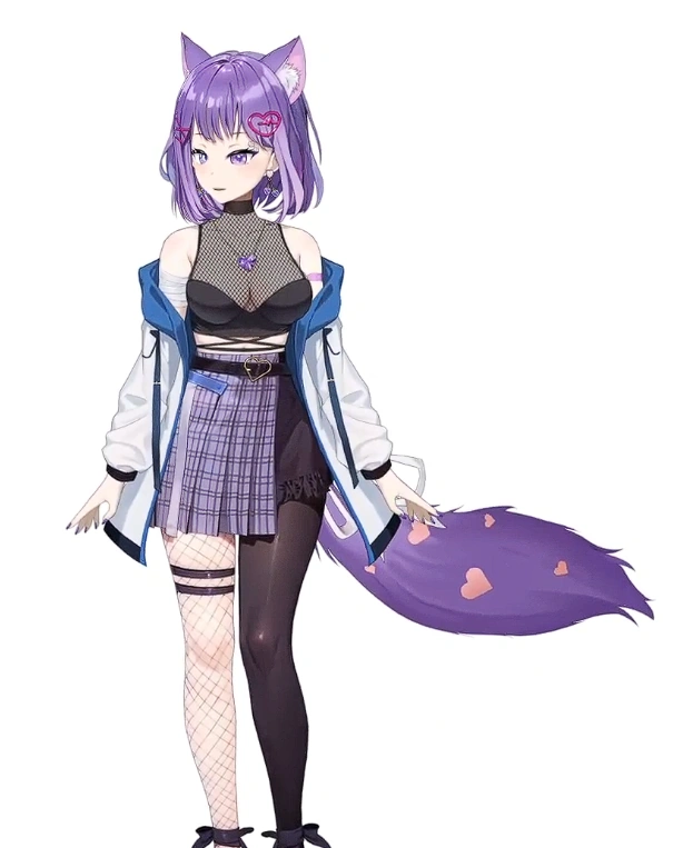 With tail