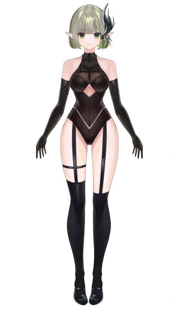 Dark Valkyrie Outfit Bodysuit
