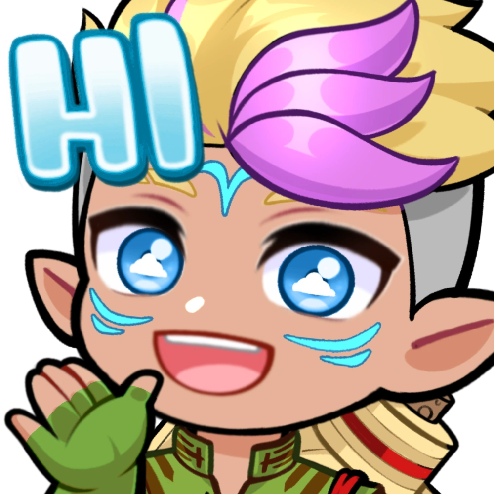 AfressHi Emote Commission done by EightyEightDesign