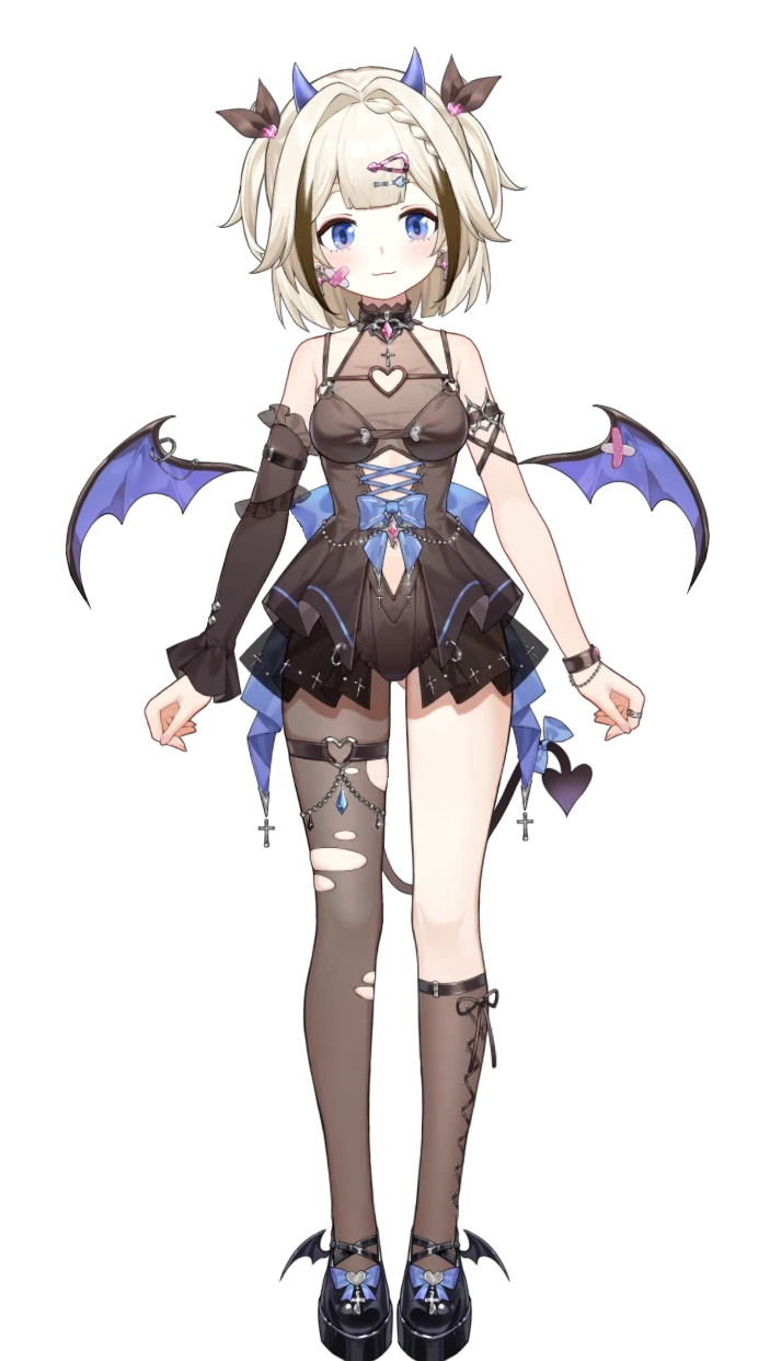 Little Devil Outfit With Tights and Shoes