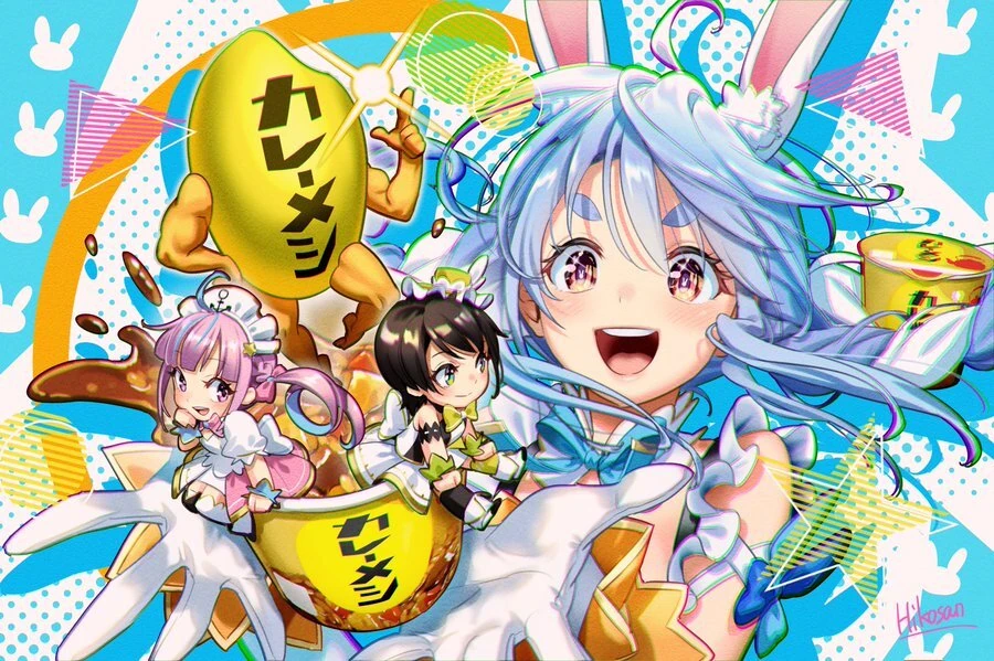 hololive Curry Meshi Week Illustration<br>by Hikosan