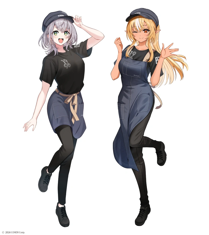 From hololive x Gyu-Kaku Collaboration Illustration<br>by Yakimaru-nun