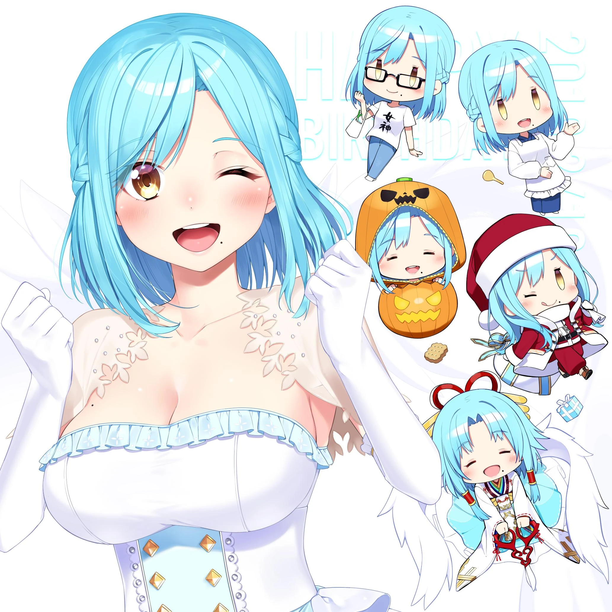 First Anniversary and 2019 Birthday Illustration<br>by Nezumidosi