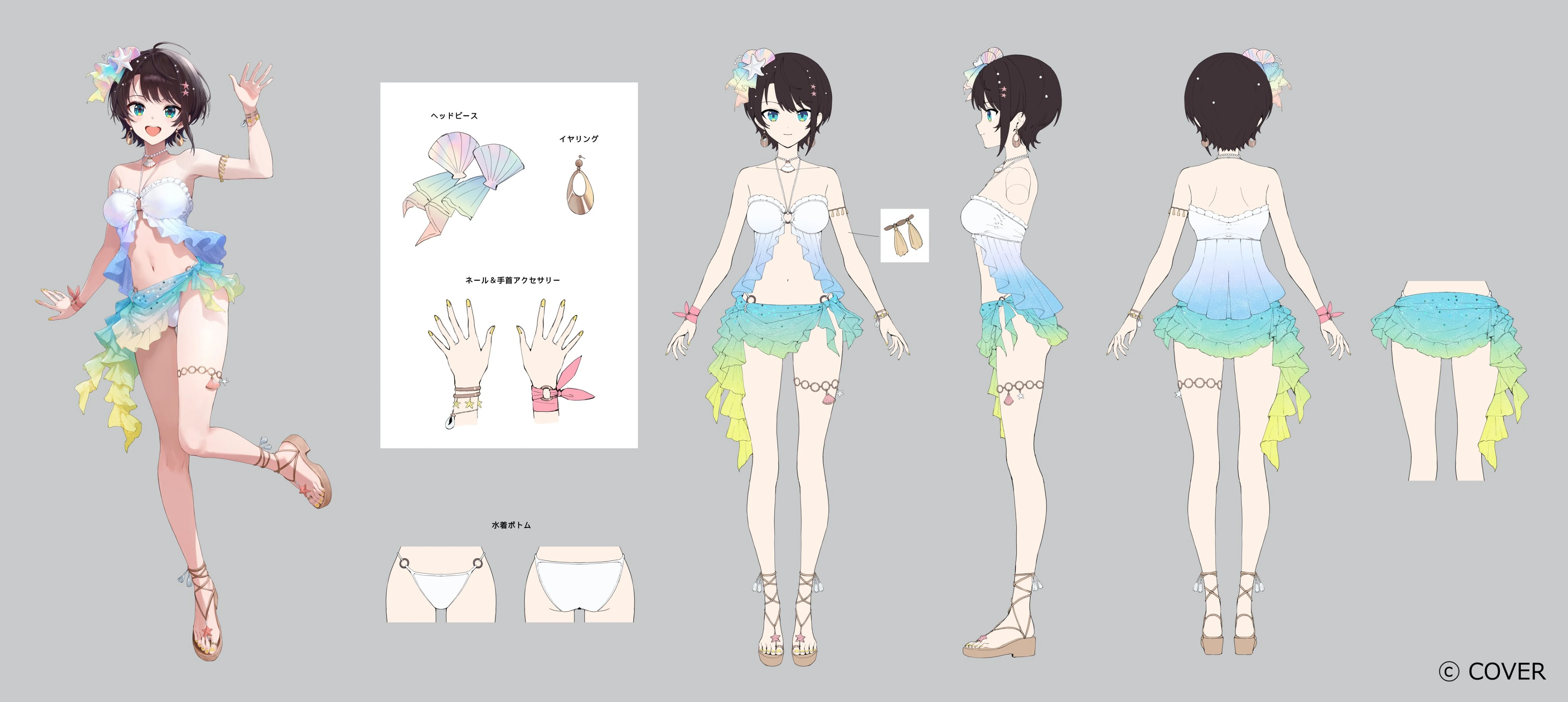 holonatsu Paradise Costume Reference Sheet