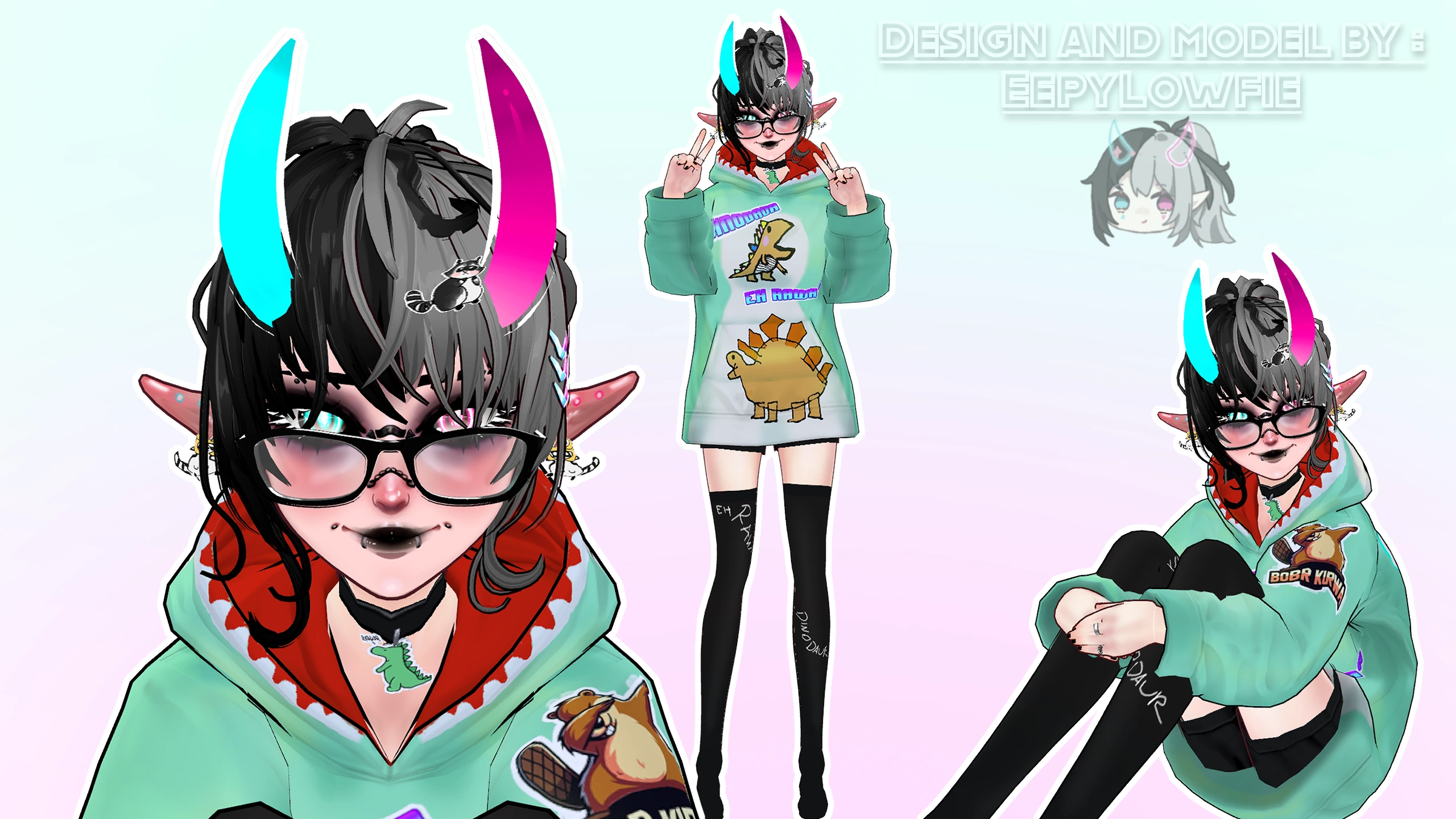 Eepy lowfie's pyjama outfit