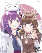 Kaede and Choco by Choco Latter