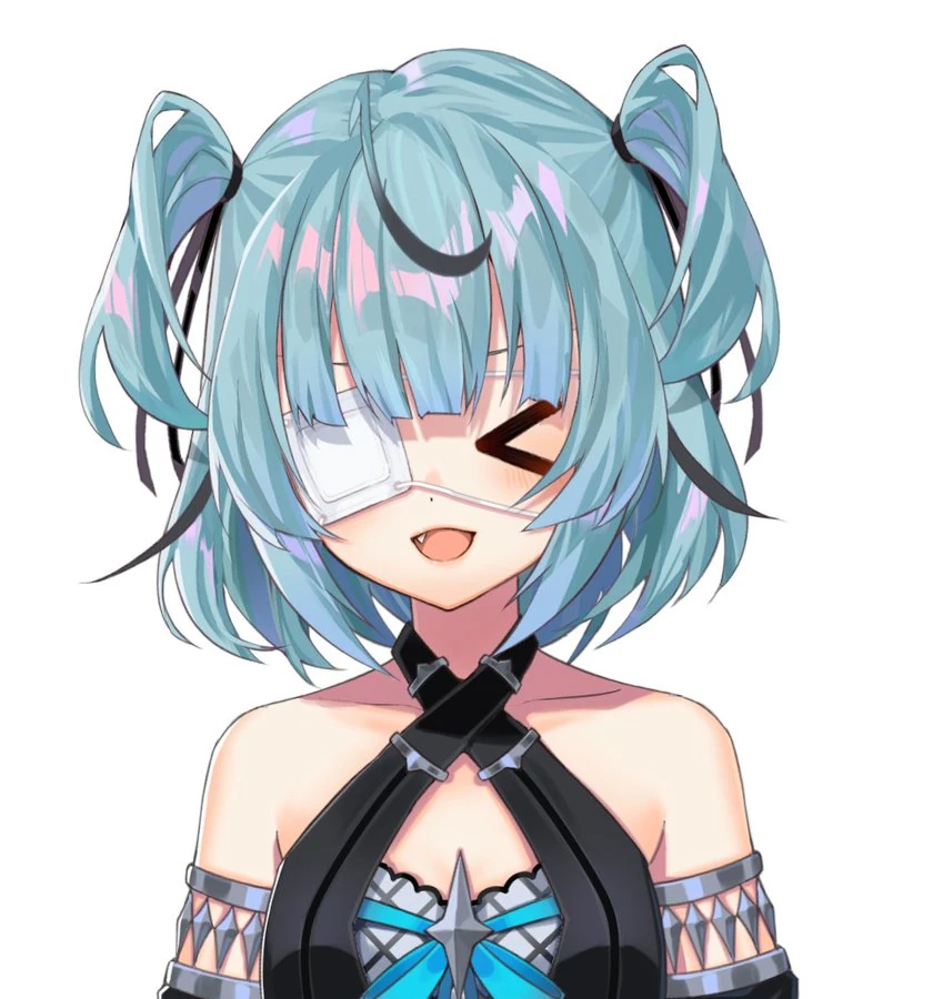 Two-sided Updo Hairstyle with Eyepatch