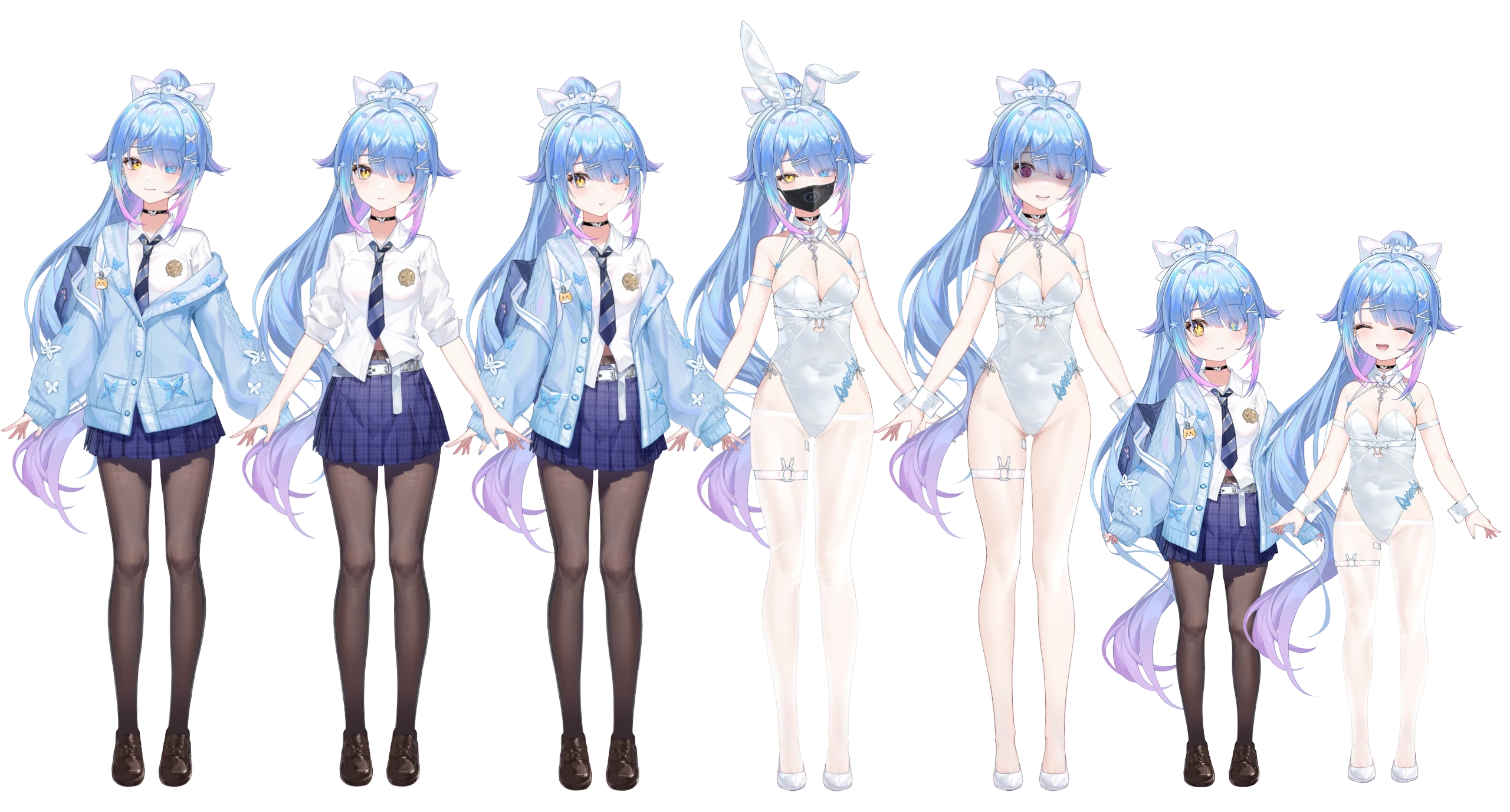 School Uniform and Bunny Outfit