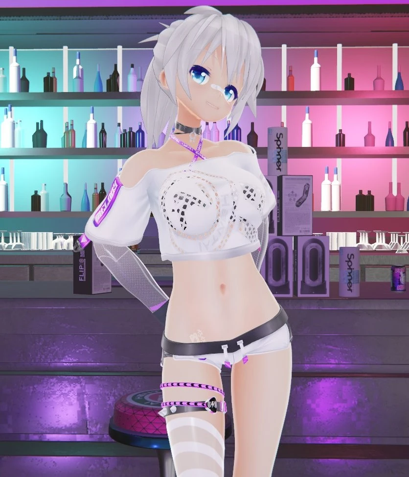 White hair Melody