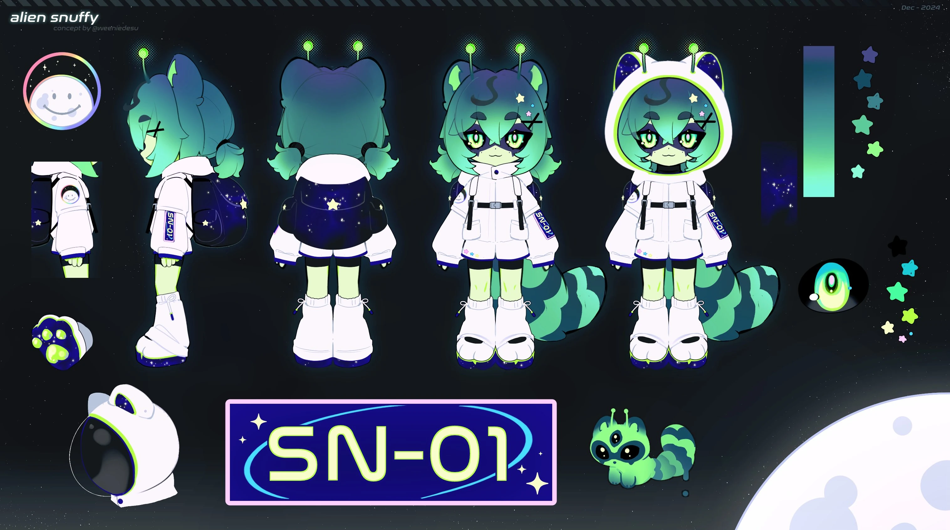 Alien Snuffy Chibi Model by [https://x.com/weeniedesu/status/1901084296657727843 madi]