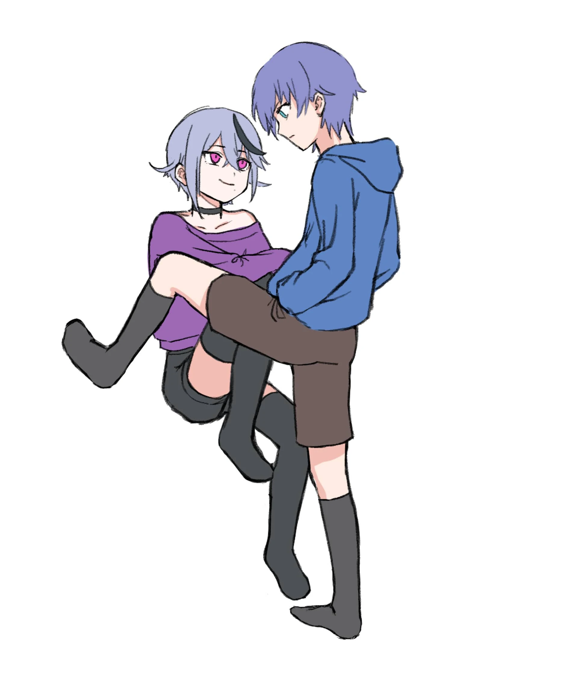 Chi-kun and Rindou Mikoto by Ivumemu