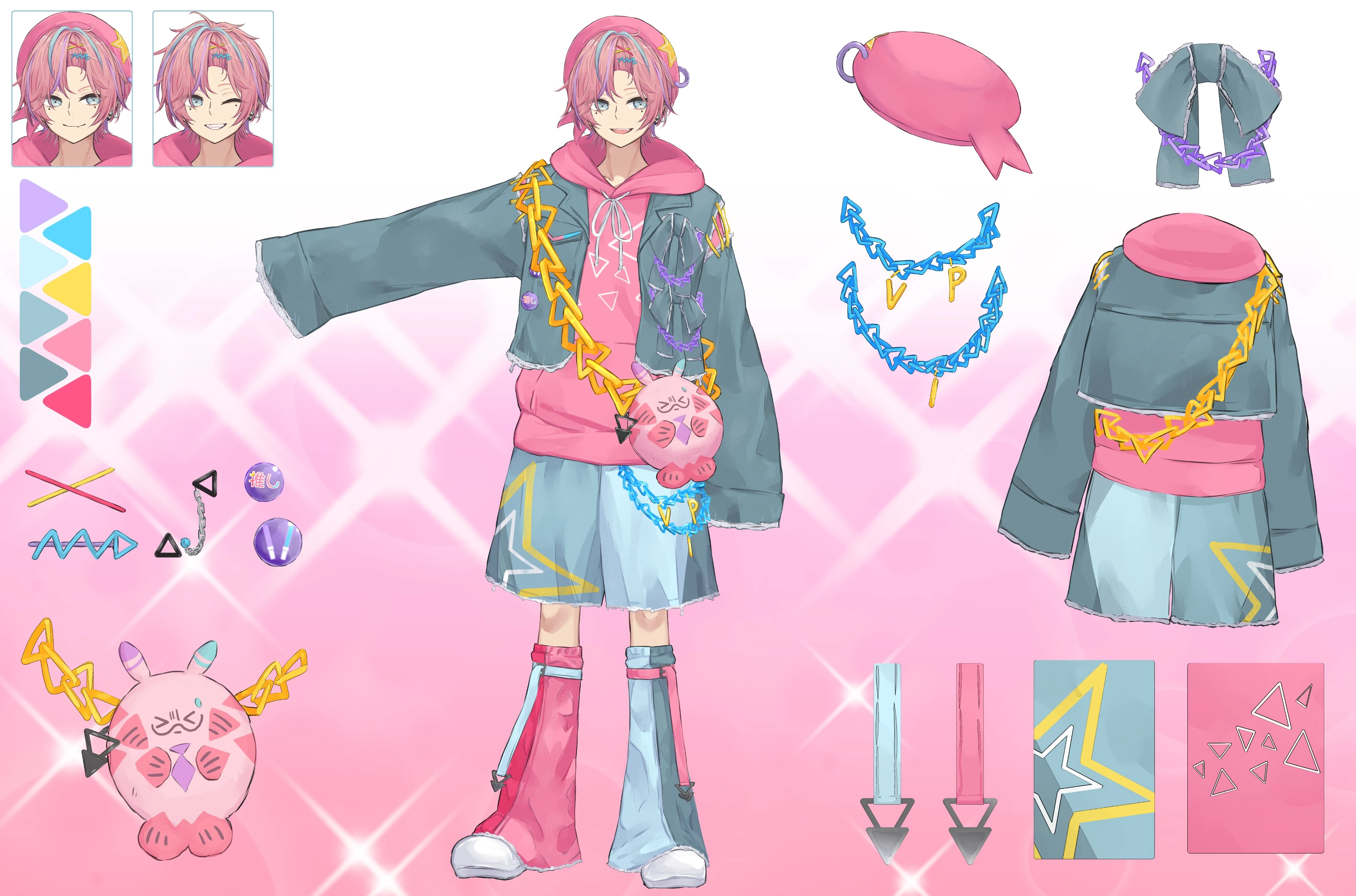 Fan Meet Outfit reference sheet by れいぞうこ