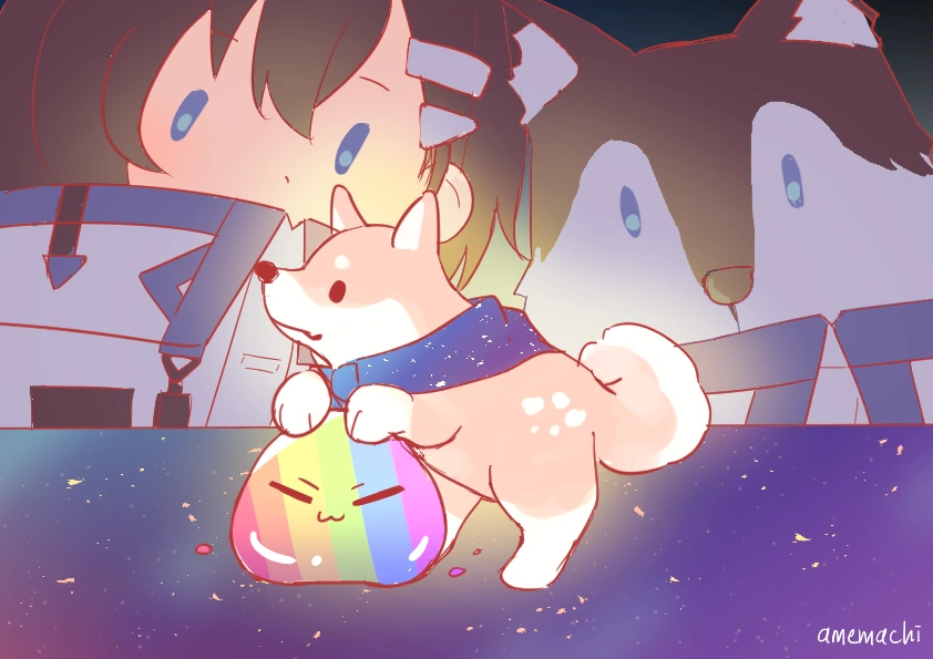 Hanabi, Space Dog & RGB Mogu