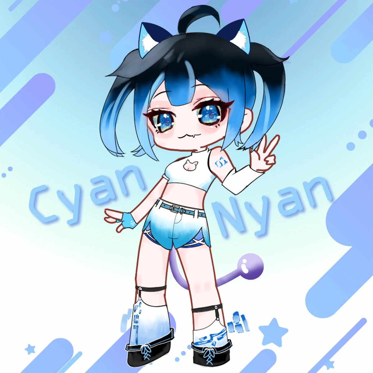 Cyan Nyan new model commissioned by Yume