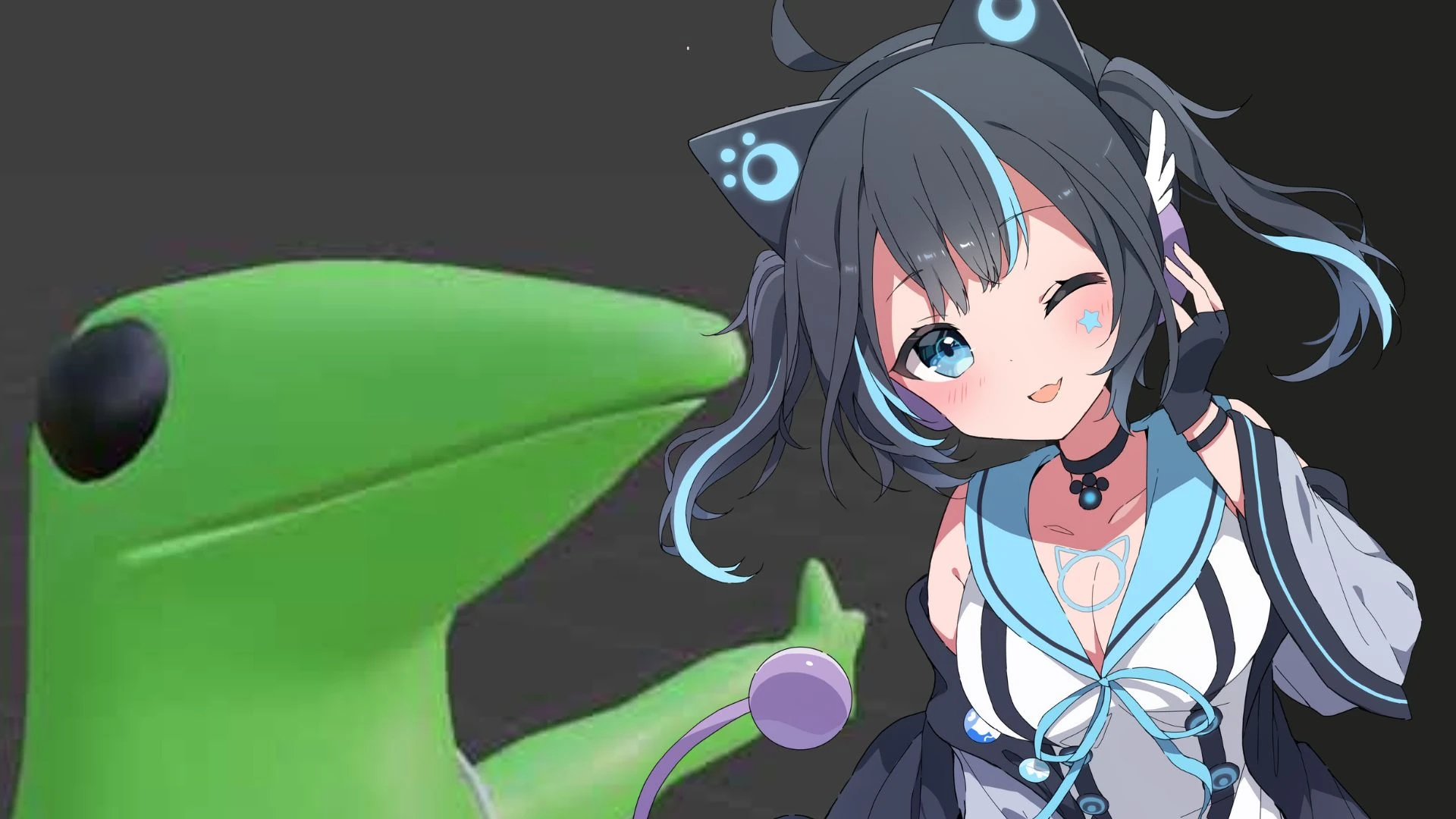 Cyan frog joke before new model release