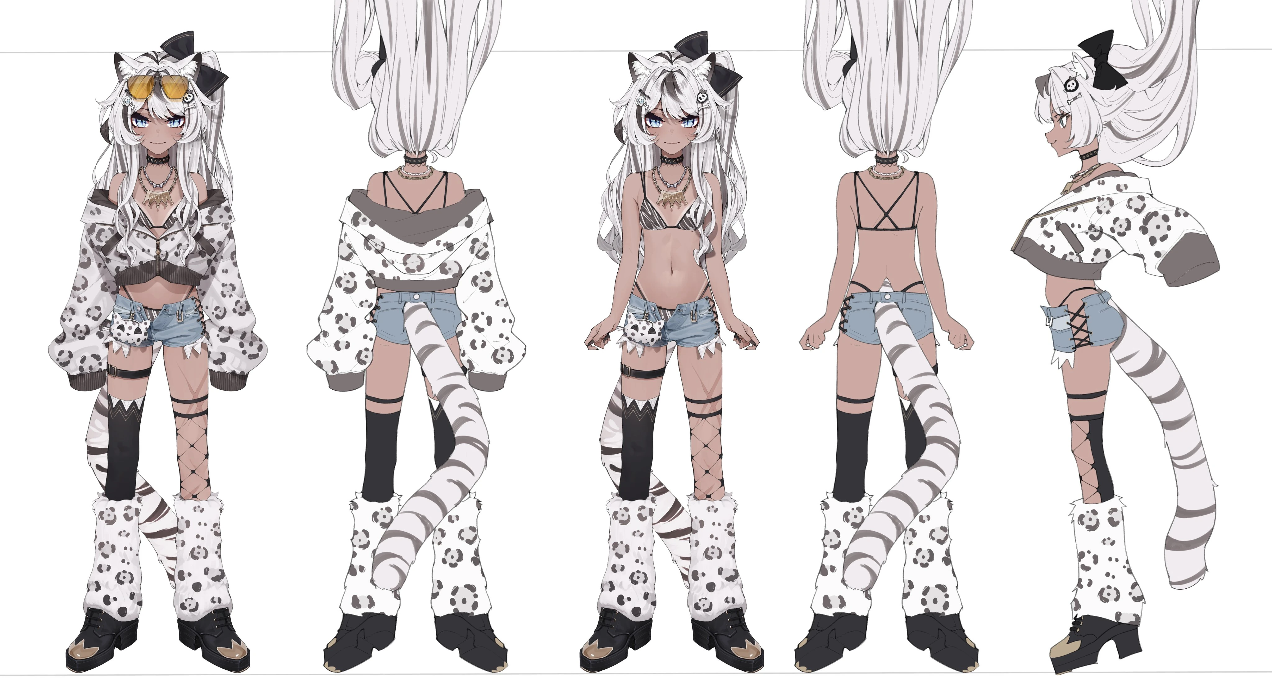 Gyaru Punk Outfit Reference sheet 2