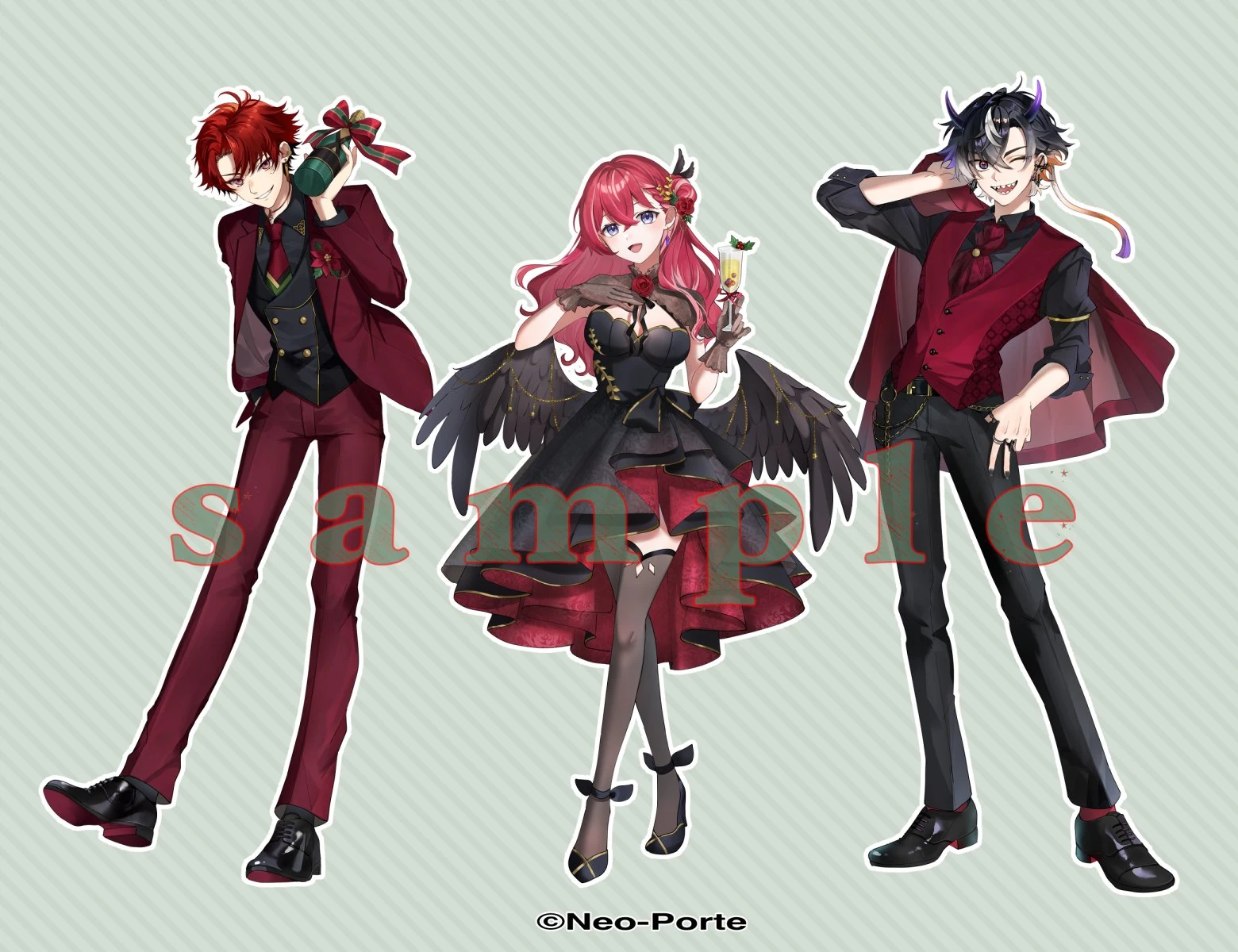 2024 Christmas Party Goods Illustration by [https://x.com/YNarukaY/status/1870085593113473206 Naruka]