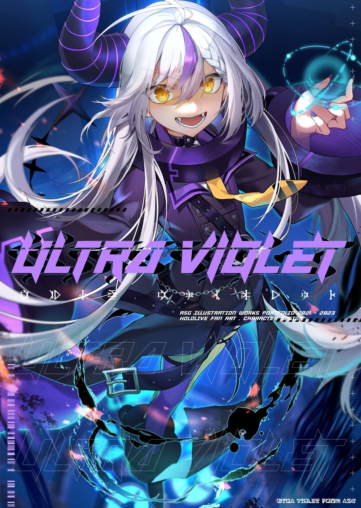ULTRA VIOLET Artbook Cover Illustration by ASG