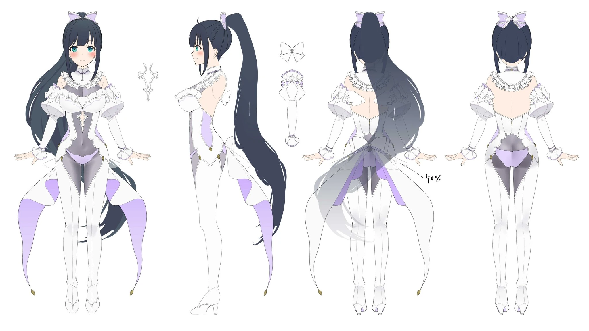 Ponytail (Legacy) reference sheet