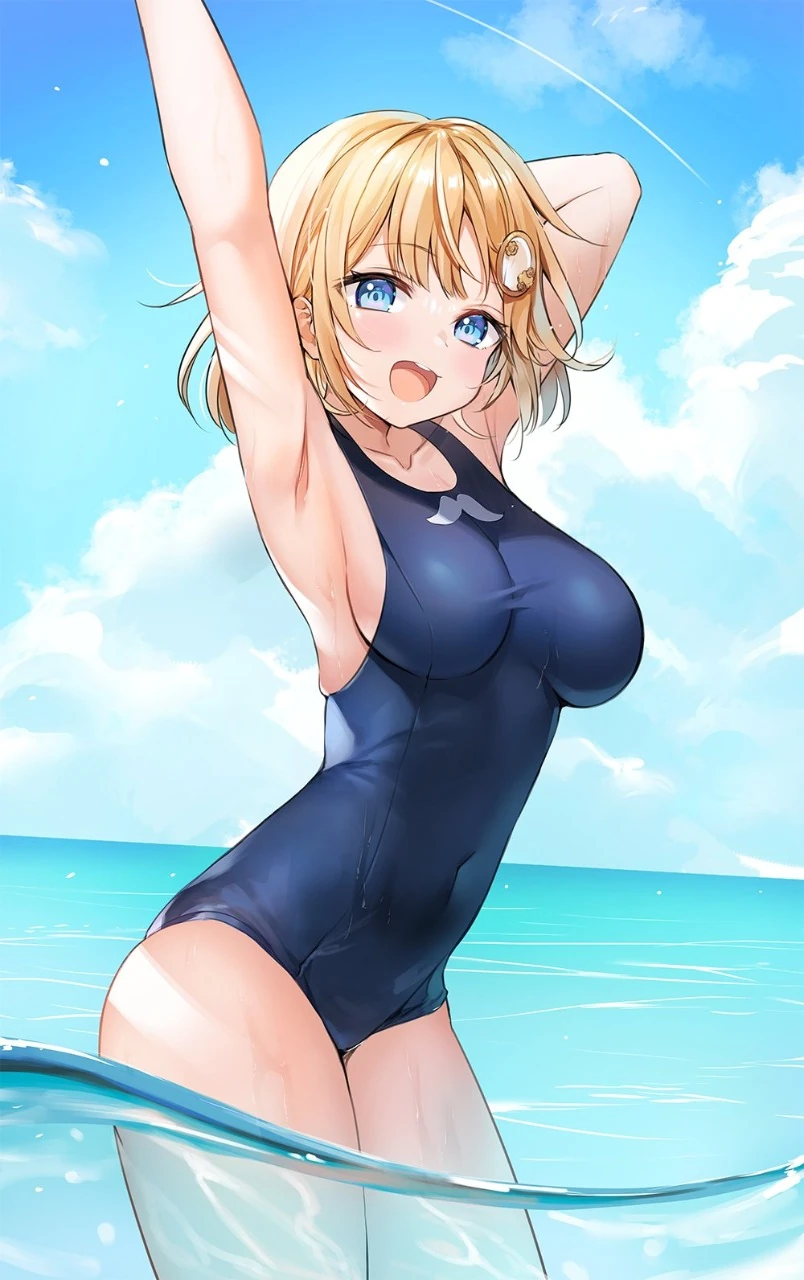 Watson Amelia in Swimsuit