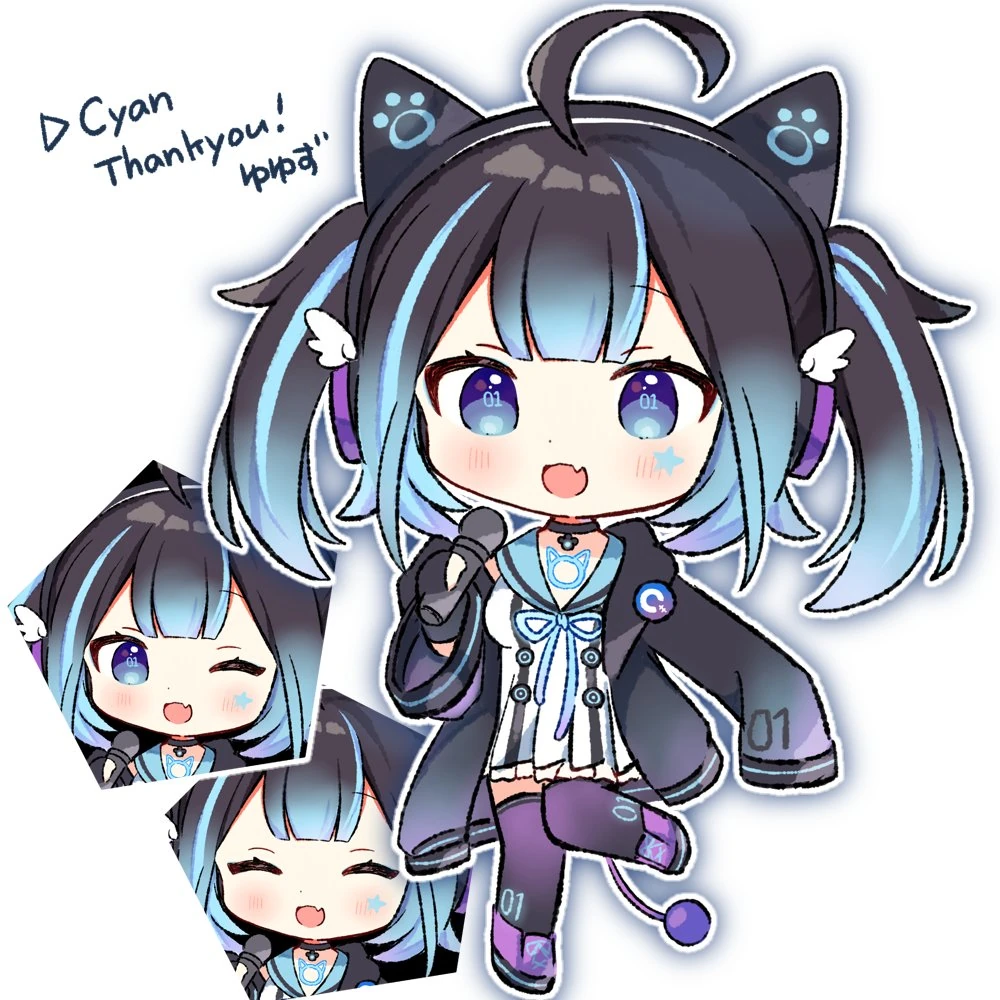 Chibi Cyan by @yuyuzu11