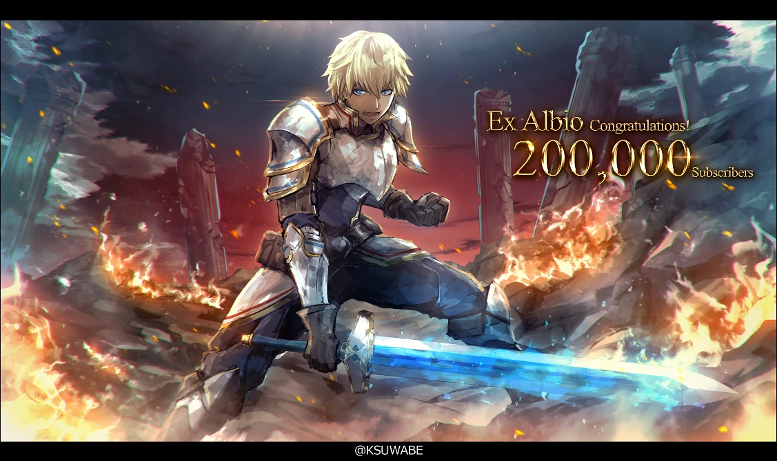 200,000 Subscribers Illustration<br>by K-SUWABE