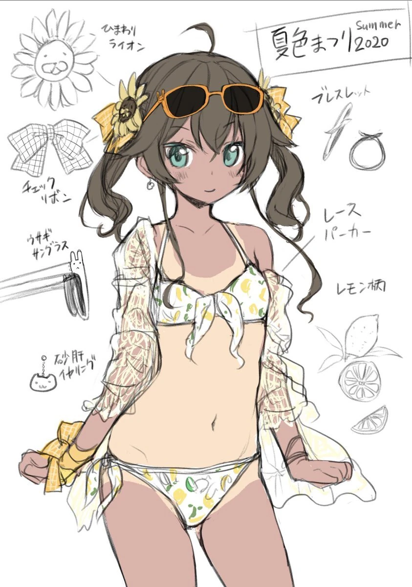 2020 Birthday Swimsuit Concept Illustration<br>by Minamura Haruki