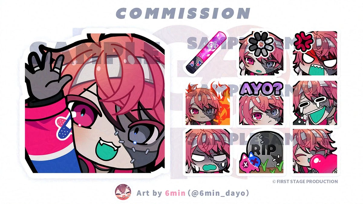 Membership emotes by 6min