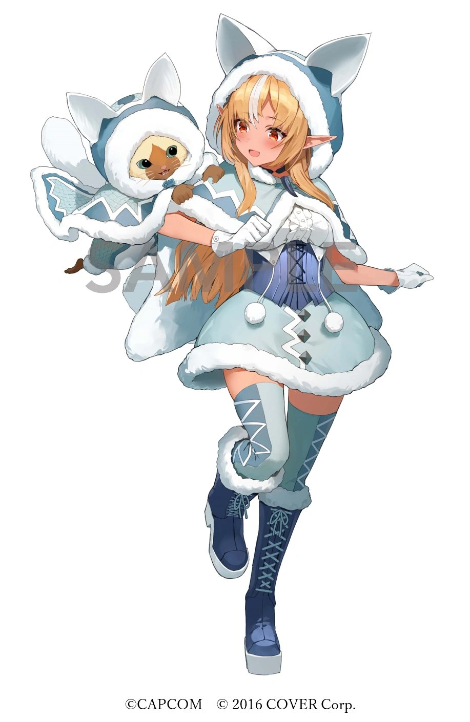 From Monster Hunter x hololive Collaboration Illustration<br>by Amagasa Yun